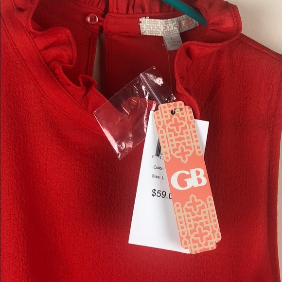 Red/Orange Ruffle Dress - Picture 3 of 6